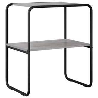 vidaXL Mesa Consola Sonoma Gris 60 X 42,5 X 70 Cm Madera De Ingenier&iacute;a Vidaxl