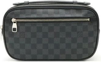 Louis Vuitton Pre-owned Belt Bags, male, Black, Size: ONE SIZE Pre-owned Canvas louis-vuitton-bags