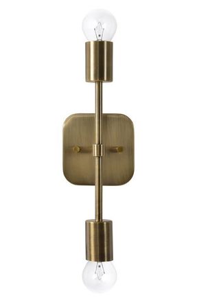 RENWIL Anka Wall Sconce in Plated Antique Brass at Nordstrom