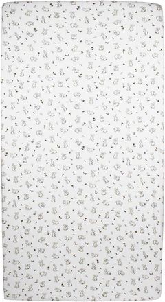 LOvedbaby Organic Cotton Crib Sheet in Bunny at Nordstrom