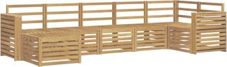 vidaXL Conjunto De Sof&aacute;s De Exterior 7 Uds. Blanco Vidaxl