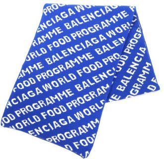 Balenciaga Sciarpa in lana Pre-owned - - Pre-owned - Donna - Blu - ONE SIZE