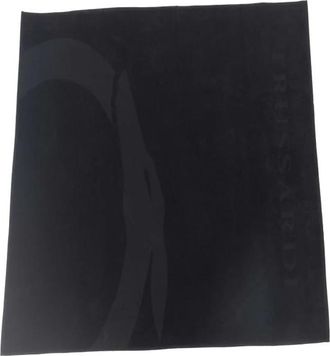 Trussardi Monochrome Logo Strandhanddoek - unisex - Handdoeken - Zwart - ONE Size - Home