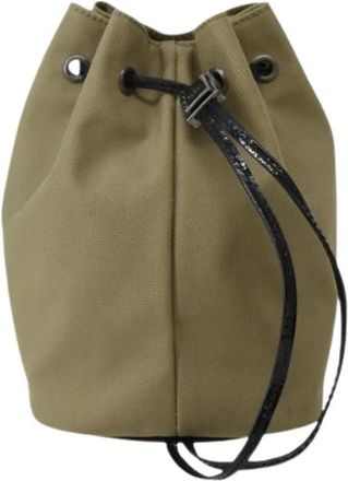 Gucci Pre-owned Nylon Pouch - Dames - Vintage Tas - Beige - ONE Size - Nylon - Vintage