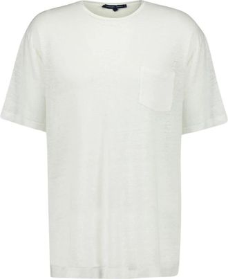 Frescobol Carioca Carmo Linnen Jersey T-Shirt - Heren - T-shirts - Wit - XL - Linnen - Tops