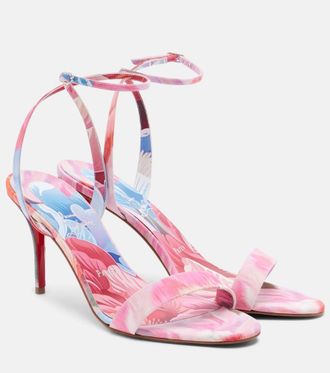 Christian Louboutin Miss Z 80 floral sandals