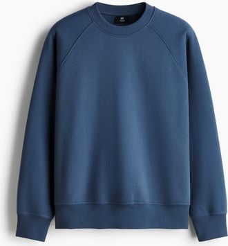 H&M Sweatshirt Oversized Fit - Blue