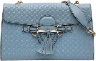Gucci Pre-owned Cross Body Bags, female, Blue, Size: ONE SIZE Pre-owned The Emily