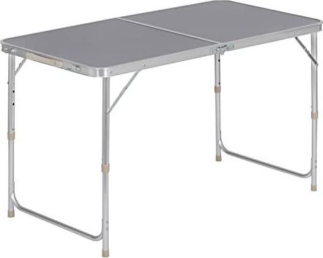 Table De Camping Pliante WOLTU Réglable En Hauteur - Aluminium Et MDF | 4 Hauteurs 73-94cm | Portable Pour Jardin, Balcon, Pique-nique