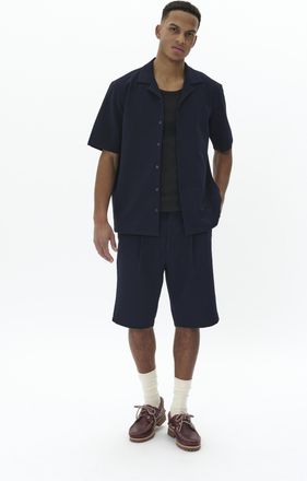 Matinique Korte mouwen shirt Regular fit navy blue