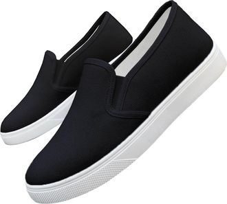 Generic Flat Shoes For Women | Casual Shoes For Women Uk Casual Sneakers Pu Leather Material Canvas Shoes Elegantly Stylish Plain Shoe Comfortable House Shoes