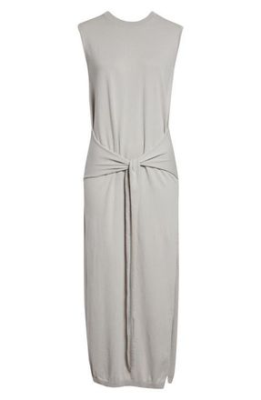 Christophe Lemaire Knotted Cotton Crepe Sweater Dress in Mist at Nordstrom, Size Xx-Small
