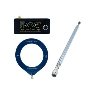 OEM Si4732 Radio Port&aacute;til De 0,5-108 Mhz Con 2 Antenas, Receptor De Radio Vhf De Onda Corta Y Onda Media, Color Negro, Tama&ntilde;o De Bolsillo