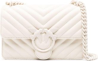 Pinko Love Bag One leather mini bag - women - Calf Leather - OS - Neutrals