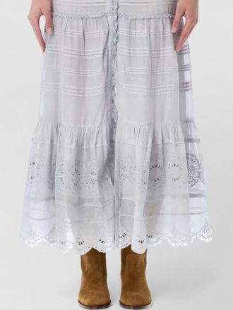 Isabel Marant pauline tiered lace high waist skirt