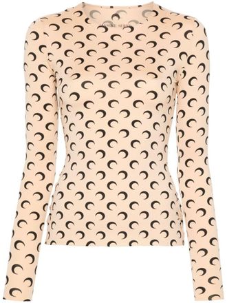 Marine Serre Moon Print Second Skin Top
