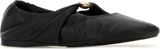 Loewe Leather Ballet Flat - Black