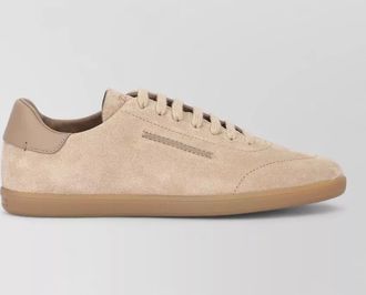 Ermenegildo Zegna low top suede lace up sneakers