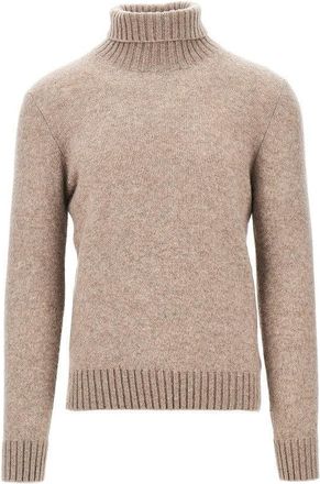 PIACENZA 1733 Cashmere-blend turtleneck sweater Man 48