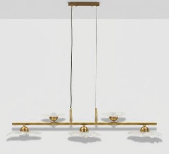 Les Tendances L&aacute;mpara Colgante De 5 Luces En Vidrio Y Hierro Emily 5 Luci - Transparente