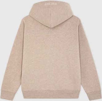 Sweet Pants Iconic ZIP Beige Marl - Heren - Vesten met rits - Bruin - XS - Katoen - Hoodies & sweatvesten