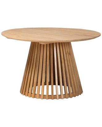 Baxton Studio Caribic Modern Slatted Acacia Wood Dining Table