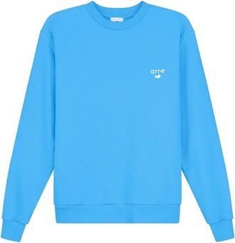 Arte Felpa Girocollo con Logo a Cuore Leggero - - Sweatshirts & Hoodies - Uomo - Blu - L