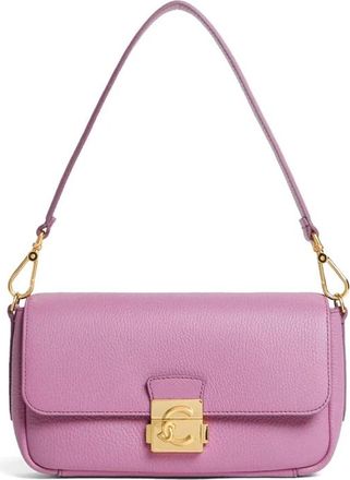 Coccinelle C-Me Lock Medium - Dames - Schoudertassen - Roze - ONE Size - Leer - Tassen