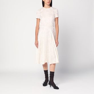 Prada Ivory dress in damask silk blend