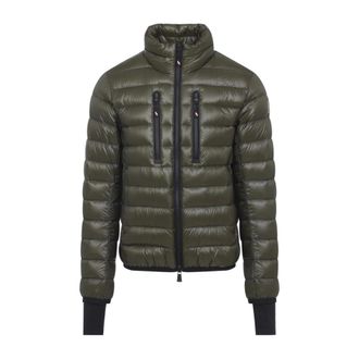 Moncler Olijf Hers Jas met Opstaande Kraag - Heren - Winterjassen - Groen - M - Jassen