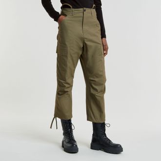 G-Star Cargo Broek Cropped Drawcord - Groen - Dames