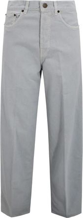 Haikure Bethany Katoen en Linnen Jeans - Dames - Regular Fit Jeans - Grijs - W24 - Katoen - Jeans