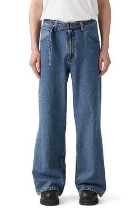 Levi's Belted Twisted Baggy Straight Leg Jeans in Twist And Sew at Nordstrom, Size 30 X 34