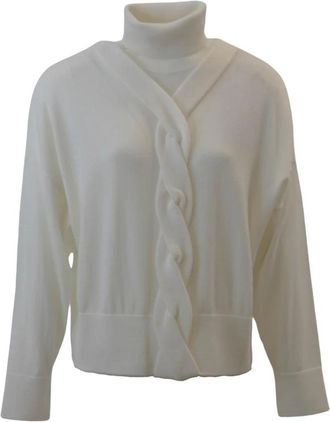 High Wolmix Coltrui Trui - Dames - Coltruien - Beige - XS - Wol - Truien & Vesten
