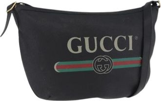 Gucci Pre-owned Vintage Shoulder Bag - Dames - Vintage Schoudertas - Zwart - ONE Size - Leer - Vintage