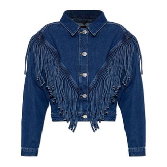 AllSaints Denim Jackets, female, Blue, Size: 2XS Marlene Denim Jacket