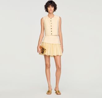 Sandro Short pleated skirt