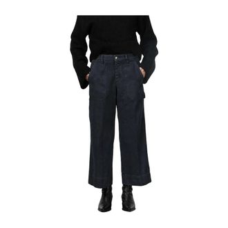 Mason's Dallas Wide Chino Pants - - Trousers - Donna - Blu - XS