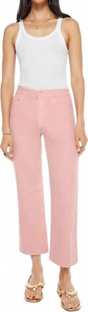 Mother Mid Rise Maven Ankle Jeans In Candlelight Peach