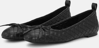 Ilse Jacobsen Womens Quilted ballerina in black