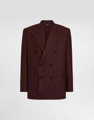 Dolce & Gabbana Giacca - Man Suits And Blazers Multi-colored Linen 44