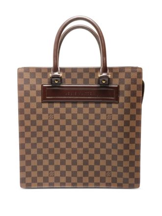 Louis Vuitton 2001 Damier Venice GM top handle handbag - Brown
