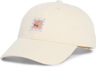 Frasier Sterling Mallorca Embroidered Baseball Cap in Cream at Nordstrom Rack