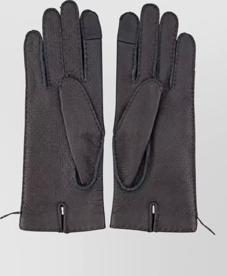 Ami leather gloves