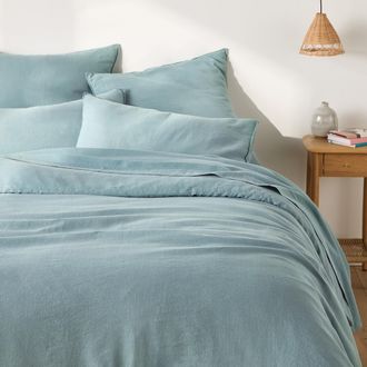 La Redoute Interieurs Dekbedovertrek in katoen/gewassen linnen, Marnie