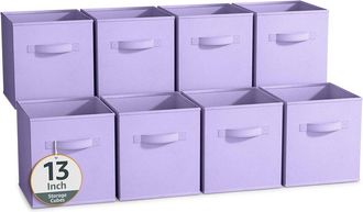 Sorbus 13In 8 Pack Fabric Storage Bins