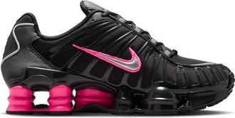 Nike Womens Shox TL - Running Shoes Off Noir/Mtlc Silver/Hyper Pink Size 10.0
