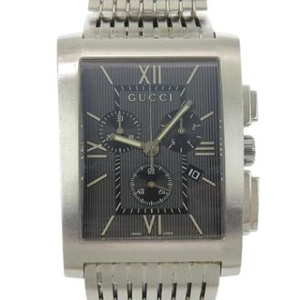 Gucci Pre-owned G Metro Stainless Steel Chronograph - Heren - Vintage Horloges - Zwart - ONE Size - Vintage