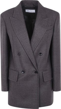 Max Mara Chaqueta Pulvino de Lana Shetland - Jackets - Mujer - Gris - 2XS