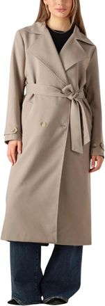 Notre-V Lange Jas - Dames - Jas met riem - Bruin - XL - Wol - Jassen